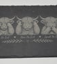 Highland Cow Slate Serving Board See Hear Speak No Evil Cheese Board Charcuterie
