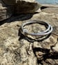 Sterling Silver hammered Bangle. Handmade & Hallmarked - Image 4