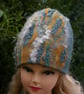 Merino Wool Felted Set Scarf Hat and Mittens - Image 3