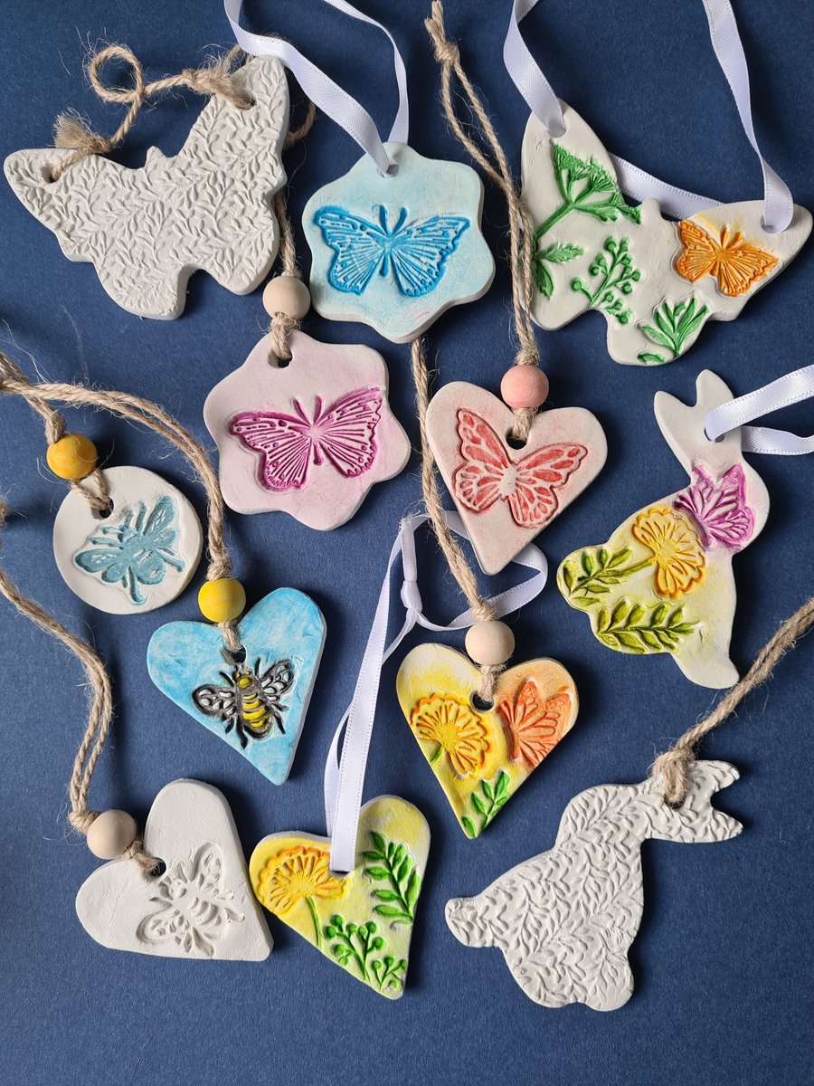 Any 3 decorations pick and mix hanging decorations gift tag home decor