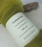 50g Weld Yellow Naturally Dyed Shetland Wool Batt - Image 1