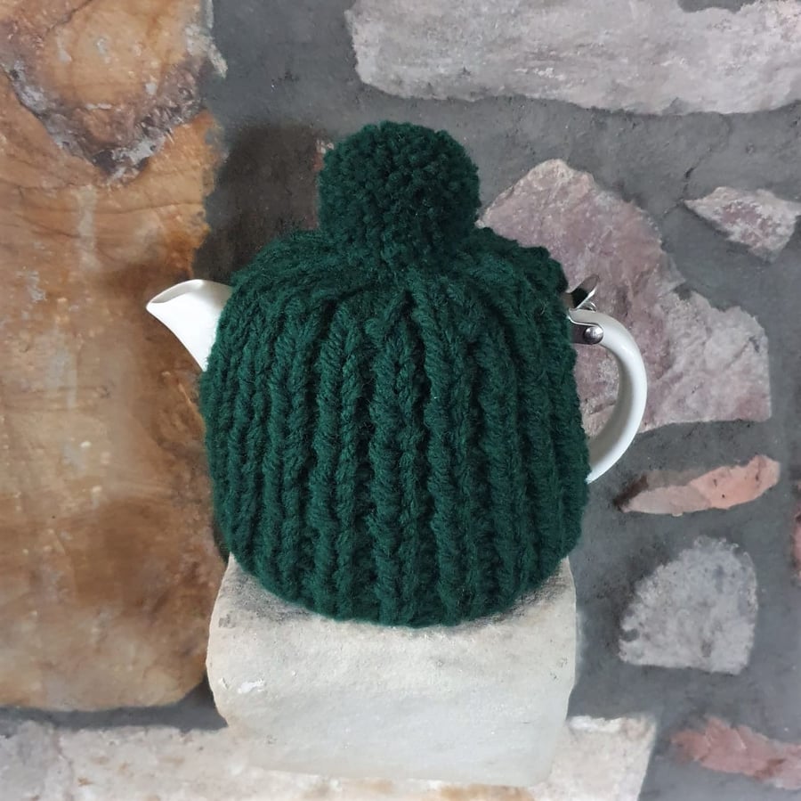 Tea Cosy, Cozy, Tea Pot Cover, Suki, For Life Compatible, Hand Knitted, Stump