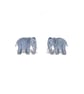 Small Elephant Stud Earrings - Handmade - Image 3