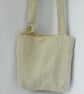 SOLD Beautiful fabric crossbody bag in linen and wool furnishing fabrics - Image 3