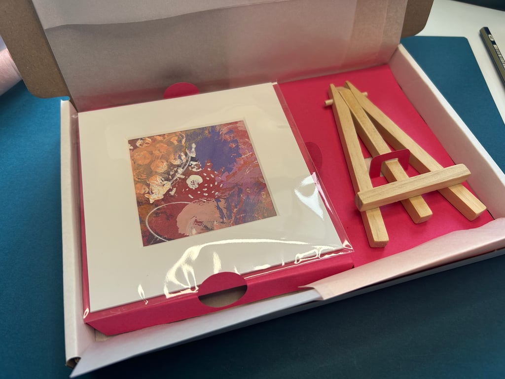 Mini Original Abstract Art Gift Box – Letterbox Friendly Art Gift