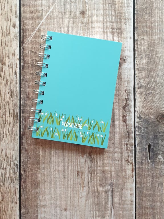 Persevere Snowdrops A6 Notebook