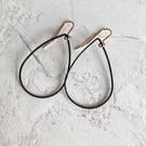 TEARDROPS in Black and Rose Gold 