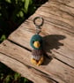 Handmade Crochet Duck Keychain Amigurumi Bag Charm, Soft Plush Accessory