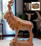 Hand Carved Wooden Kudu Antelope Statue: Rustic Cabin Decor & Detachable horns - Image 6