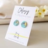 Golden Song Thrush Studs (small) 