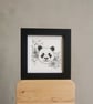 Flower Panda - Original Mini Drawing  - Image 3