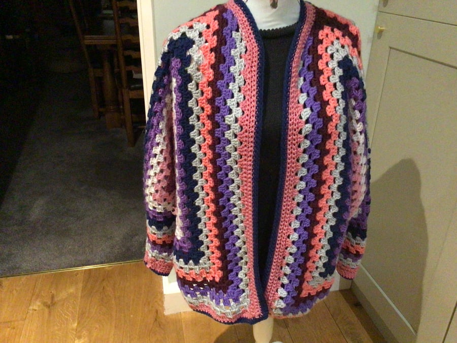 Hand crocheting jacket