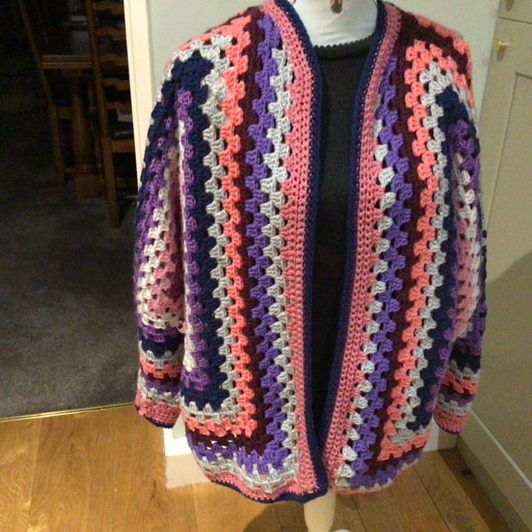 Hand crocheting jacket
