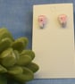 Floral Mini Triangle Stud Earrings