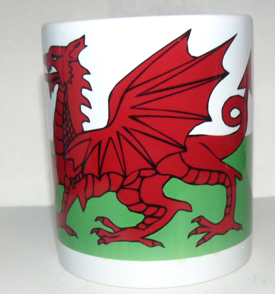 welsh dragon ceramic mug, cymru,dragon,wales