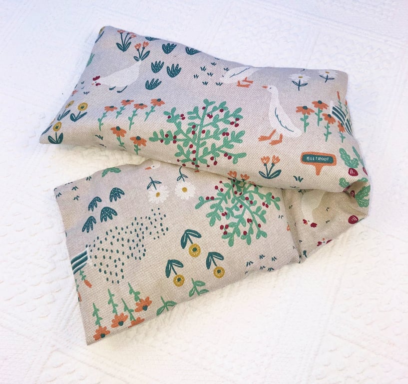 Wheat Bag Country Garden  linen fabric 48cm
