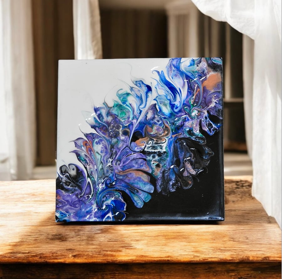 Painted ceramic plaque 