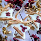 Christmas Scented Tree Star Decorations-Cranberry Orange and Cinnamon.