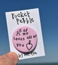 All of me loves all of you, pocket pebble wedding, engagement, love token gift   - Image 1