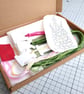 Embroidery picture kit - Hollyhocks, with tutorial - Image 1