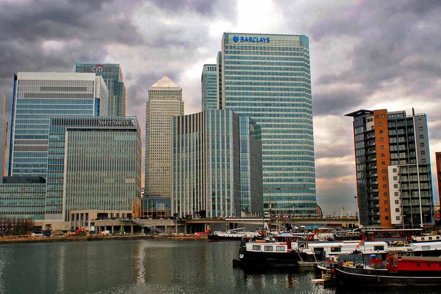 Canary Wharf London Docklands England UK Photograph Print