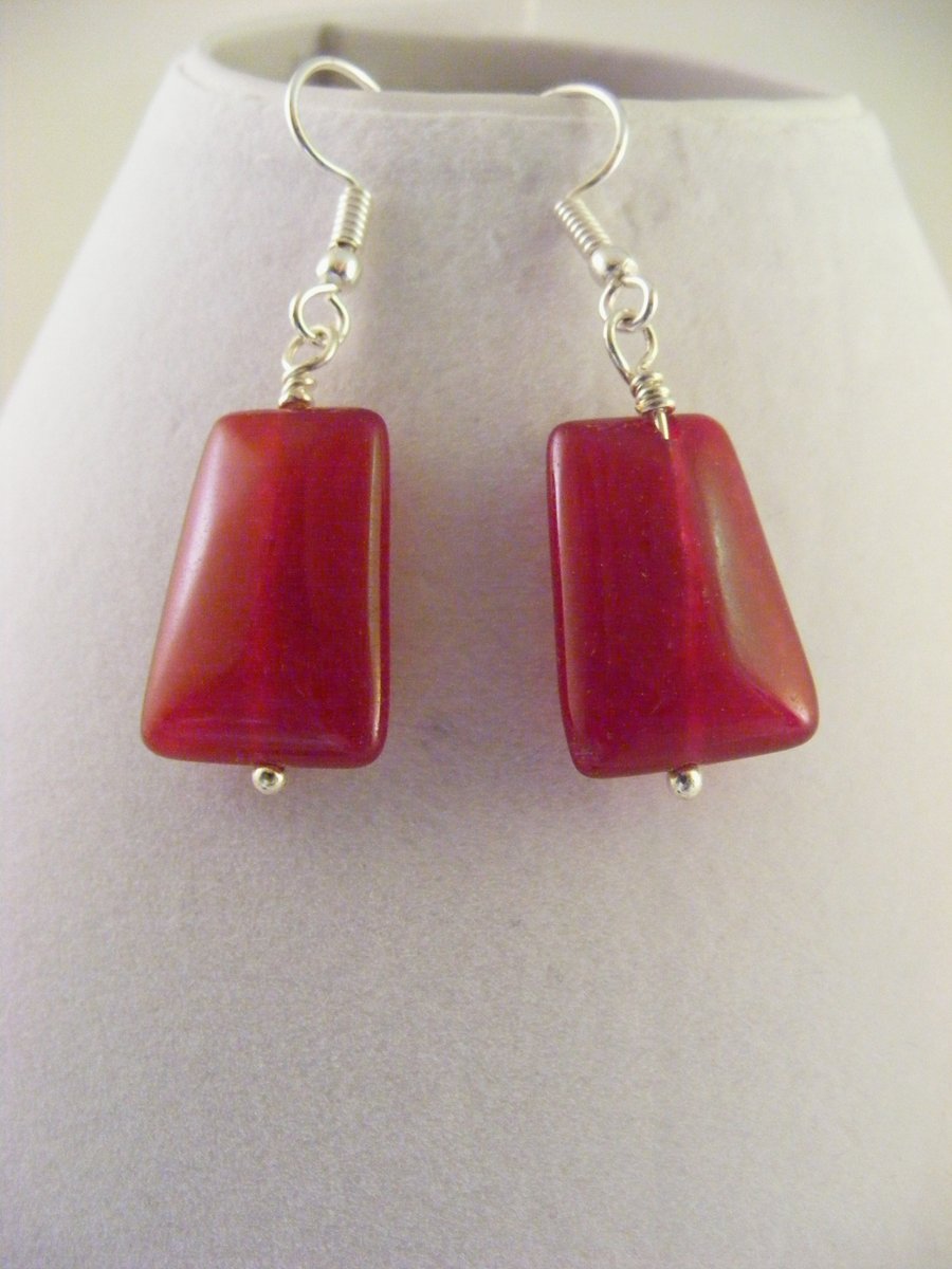 Red Agate Earrings
