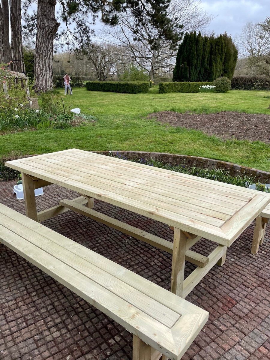 Standard Garden outdoor patio terrace dining table (Treated)