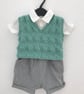 Tank top with a diamond cable pattern - Image 7