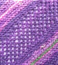 Asymmetrical Scarf, Wrap, Shawl, Purple, Pink, Green, Handspun Knitted, Merino  - Image 6