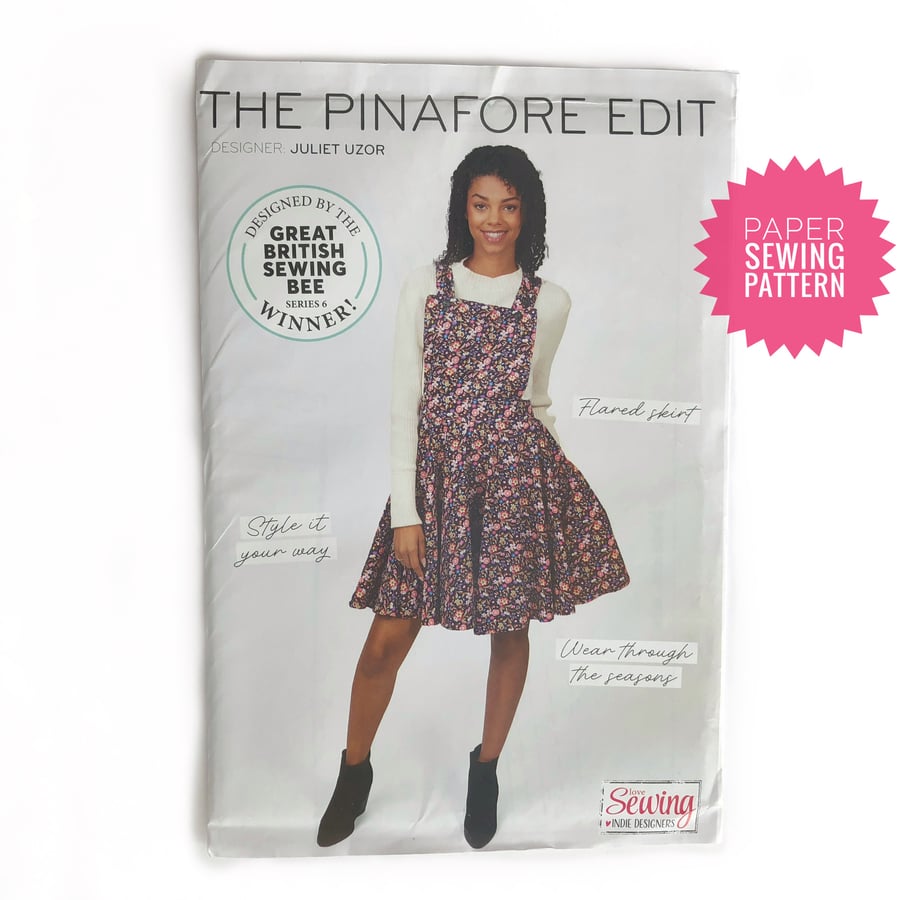 Paper Sewing Pattern, Pinafore Dress