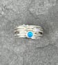 Silver Spinner Ring, fidget ring, moonstone ring, enamel ring, spinning ring, - Image 7