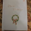 Wreath and Bell Christmas Card