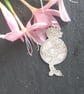 Dragon pendant etched in sterling silver - Image 4