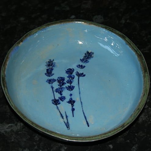 Lavender ceramic bowl