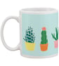 Succulents (light blue)  Mug - Image 3