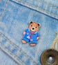 Doctor Bear Pin, Nurse Teddy Badge, Handmade Personalised Brooch, Medical Gift - Image 3