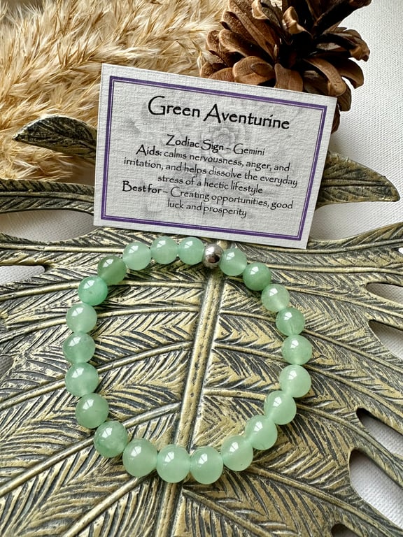 Green Aventurine - Elasticated Bracelet 