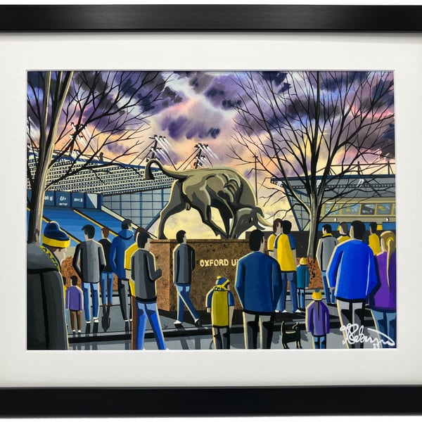 Oxford. Framed & Unframed Art Print Utd United Football FC, Stadium Gift