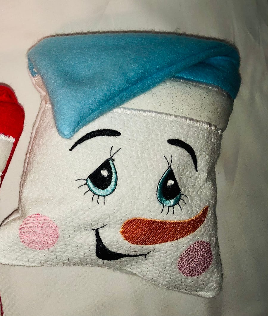 Snowman pillow