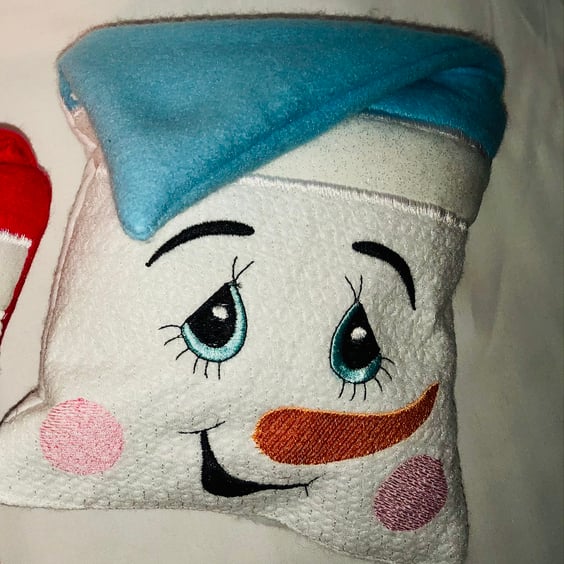 Snowman pillow