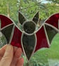 Stained Glass Bat Suncatcher - Handmade Window Decoration - Image 2