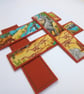 Dinosaur themed Bookmark for child - fabric and felt