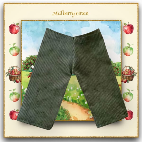 Olive Green Corduroy Trousers