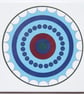 Blue Concentric Circle Pattern Ceramic Tile Trivet with Cork Backing - Image 3