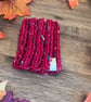 Handknit Dog Neck Warmer Snood Chunky Tweed - Red - Image 3