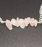 Rose quartz chip bracelet - Image 2