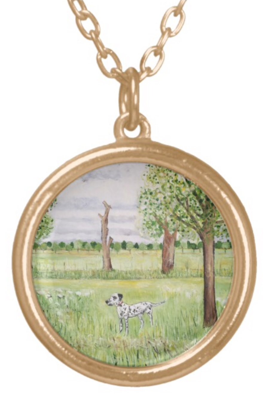 Beautiful Pendant featuring the design ‘Midsummer In The Park’