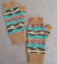 Fingerless Gloves - Hand Knitted - Van Gogh Sunflower inspired  - Image 5