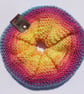 Rainbow Burst XL Scrunchie Hair Tie multi coloured bobble 