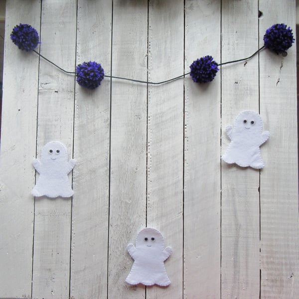 Ghost bunting, halloween bunting